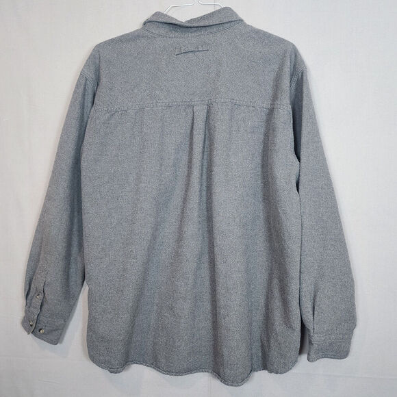 Legendary Whitetails Men's Buck Camp Flannel Shirt Outdoor Gray Cotton Sz 2XL - Picture 2 of 6